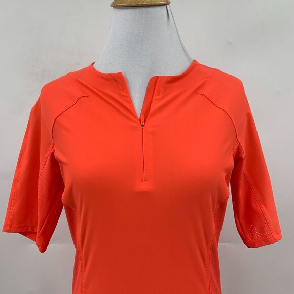 Athleta Pacifica II Vented Tee Women XS Extra Small Quarter Zip Swim Surf UPF - Picture 3 of 11